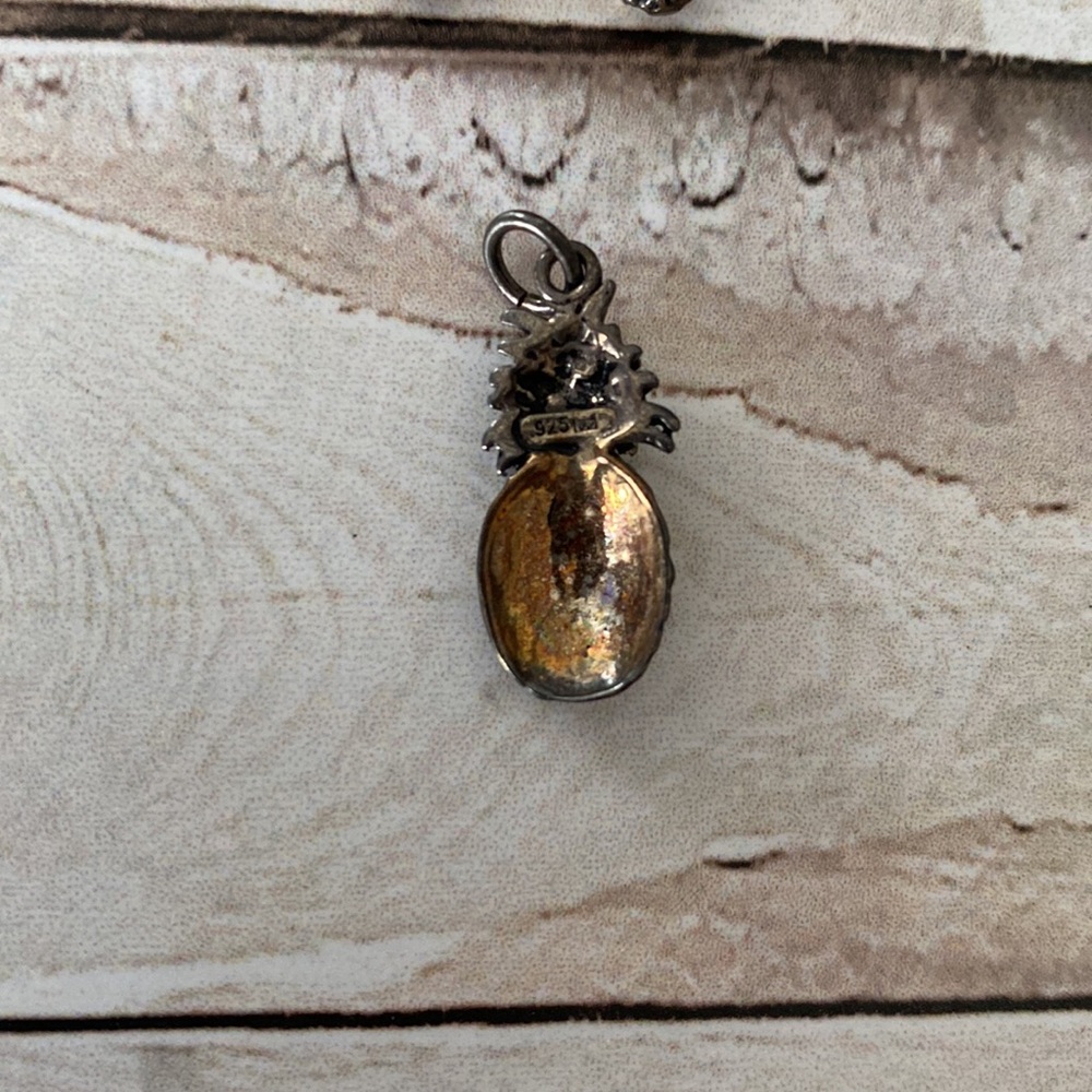 Pineapple Earring And Necklace Charm Set - image 3